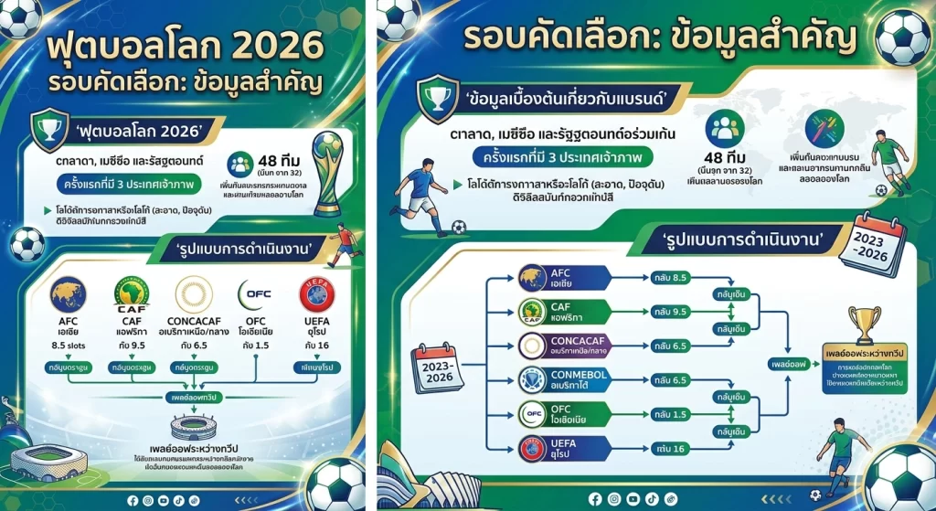 ฟุตบอลโลก 2026 รอบคัดเลือก: ข้อมูลสำคัญ